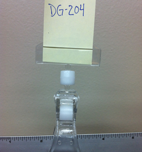 POS sign holder with knuckle and slide in clip (DG-204)