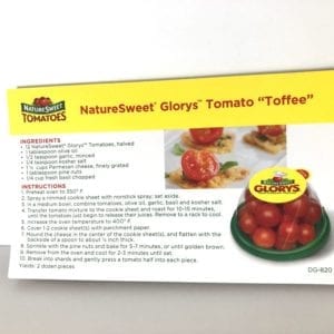 Glorys™ Tomato Toffee Recipe Tear Pads