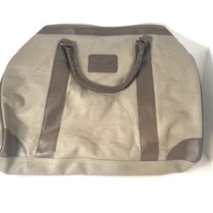 NS Olive and Leather Carrying Bag