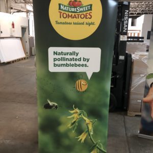 NS Naturally Pollinated by Bumblebees Retractable Banner