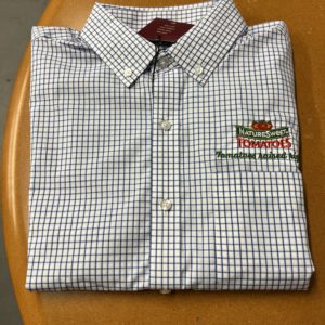 NS MEN'S XXL Blue / White Shirt