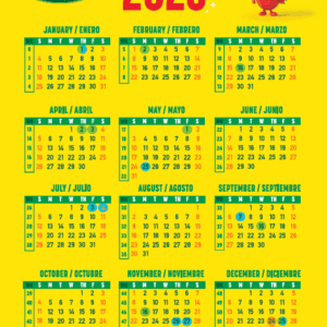 2026 Sheet Calendar NatureSweet